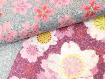 平和屋着物●小振袖　二尺袖　舞桜　洗える着物　AABK1783cs