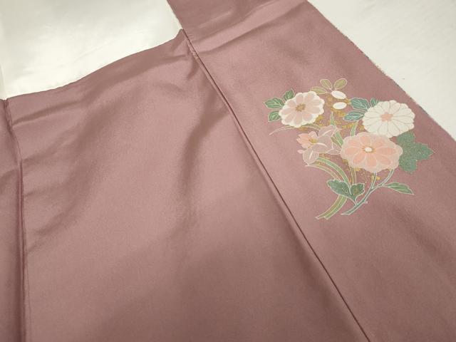 平和屋着物●訪問着　吉祥草花文　金銀彩　正絹　逸品　AABK1786cs