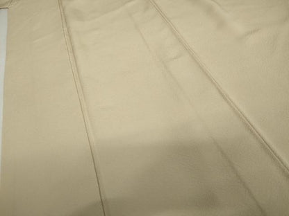 平和屋着物●上質な色無地　砂色　正絹　逸品　AABK1787cs