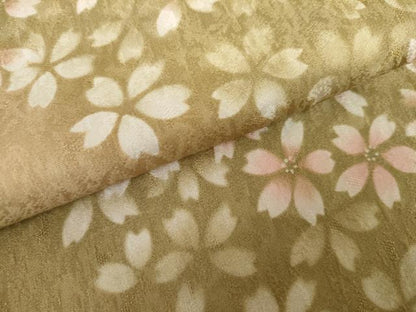 平和屋着物●上質な小紋　舞桜　暈し染め　正絹　逸品　AABK1788cs
