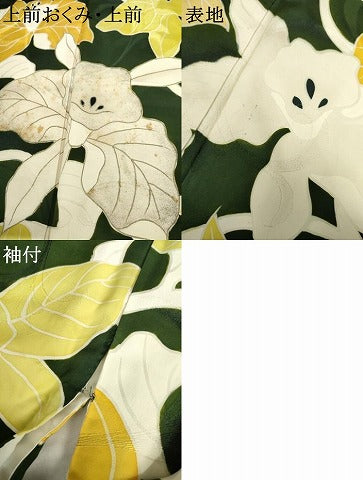 平和屋着物●豪華振袖　花唐草文　正絹　逸品　AABK1789cs