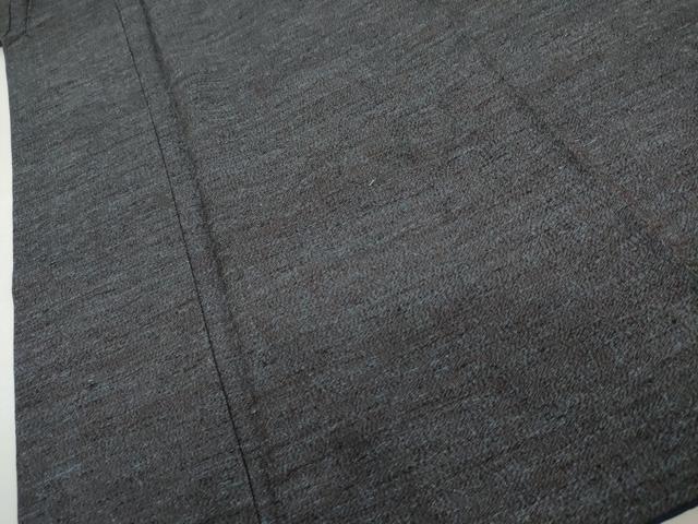 平和屋着物●男性　結城紬　アンサンブル　杢　霞文　正絹　逸品　AABK1790cs