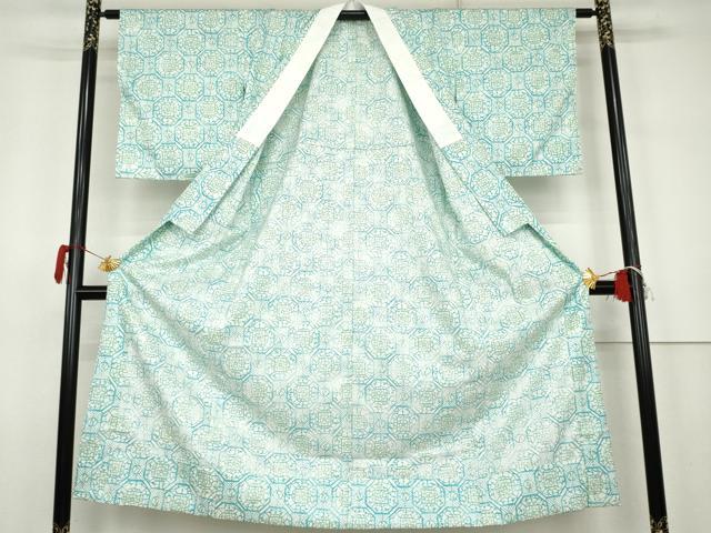 平和屋着物▼長襦袢　無双仕立て　蜀江花文　洗える着物　AABK1796cs