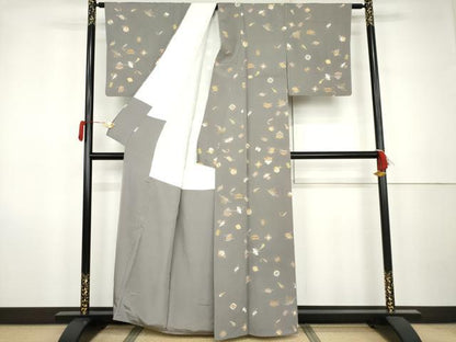 平和屋着物●上質な小紋　宝尽くし　金彩　高島屋扱い　正絹　逸品　AABK1801cs