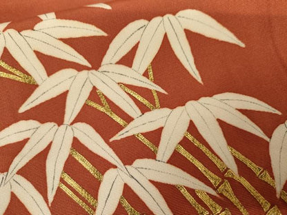 平和屋着物●訪問着　駒刺繍　笹竹文　正絹　逸品　AABK1806cs