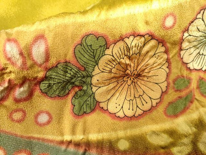平和屋着物●豪華振袖　辻が花　絞り　金銀彩　金通し地　正絹　逸品　AABK1823cs