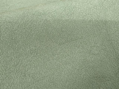 平和屋着物●上質な色無地　一休染　氷割れ地紋　山葵色　正絹　逸品　AABK1825cs