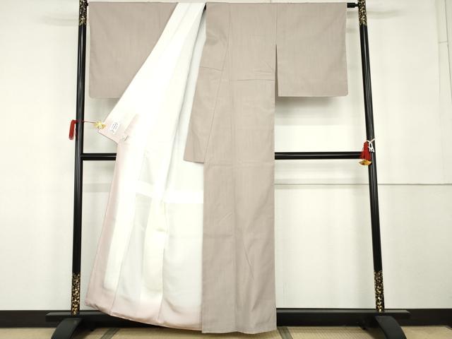 平和屋着物●結城紬　奥順　霞縞　やまと誂製　証紙付き　正絹　逸品　AABK1831cs