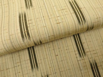 平和屋着物●ぜんまい紬　変わり縞　正絹　逸品　AABK1837cs