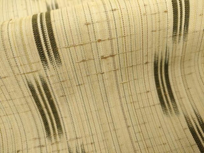 平和屋着物●ぜんまい紬　変わり縞　正絹　逸品　AABK1837cs