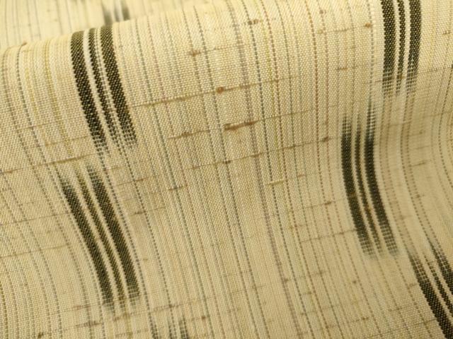平和屋着物●ぜんまい紬　変わり縞　正絹　逸品　AABK1837cs