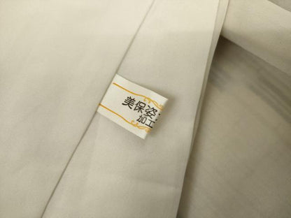 平和屋着物●ぜんまい紬　変わり縞　正絹　逸品　AABK1837cs