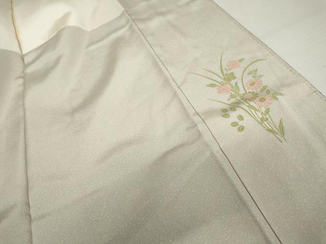 平和屋着物●訪問着　友禅　鴛鴦枝花文　暈し染め　正絹　逸品　AABK1839cs