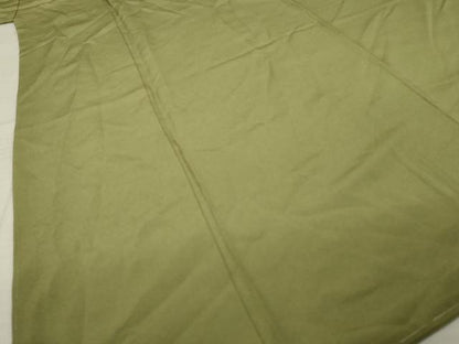 平和屋着物●上質な色無地　油色　正絹　逸品　AABK1848ck