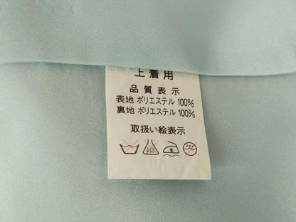 平和屋着物●小振袖　二尺袖　流水花文　金彩　洗える着物　AABK1860ck