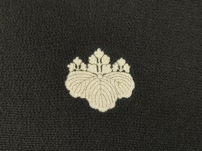 平和屋着物●豪華黒留袖　駒刺繍　道長鳳凰松文　正絹　逸品　AABK1866ck