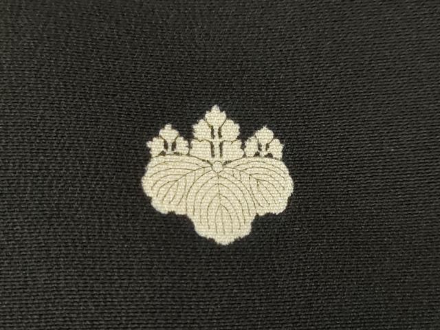 平和屋着物●豪華黒留袖　駒刺繍　道長鳳凰松文　正絹　逸品　AABK1866ck