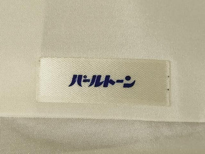 平和屋着物●訪問着　紬地　草花文　ロング丈　正絹　逸品　AABK1872ck