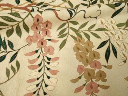 平和屋着物●ファッションデザイナー 花井幸子　訪問着　雲重ね文　正絹　逸品　AABK1884ck