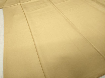 平和屋着物●上質な色無地　飴色　正絹　逸品　AABK1890ck