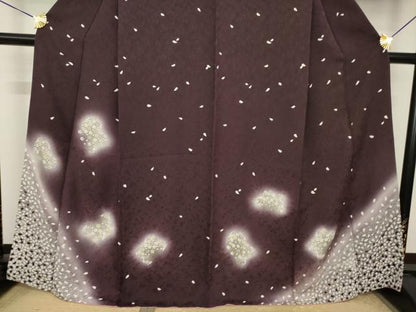 平和屋着物●訪問着　舞桜　暈し染め　金彩　正絹　逸品　AABK1893ck