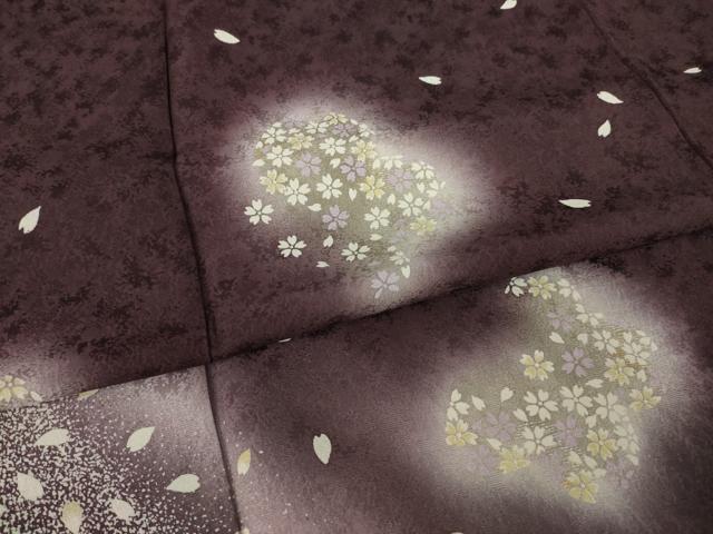 平和屋着物●訪問着　舞桜　暈し染め　金彩　正絹　逸品　AABK1893ck