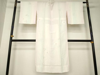 平和屋着物●長襦袢　無双仕立て　枝花文　正絹　逸品　AABK1903ck
