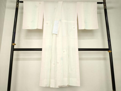 平和屋着物●長襦袢　無双仕立て　枝花文　正絹　逸品　AABK1903ck