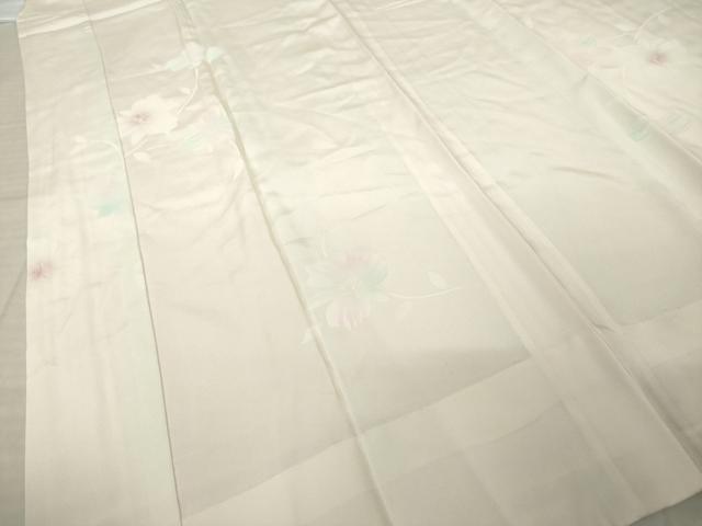 平和屋着物●長襦袢　無双仕立て　枝花文　正絹　逸品　AABK1903ck