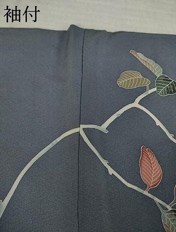平和屋着物●本加賀友禅作家　木村州宏　訪問着　枝花文　正絹　逸品　AABK1907ck