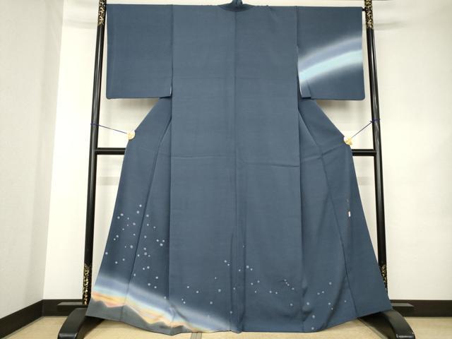 平和屋着物●訪問着　作家物　絞り　星物語　暈し染め　正絹　逸品　AABK1908ck