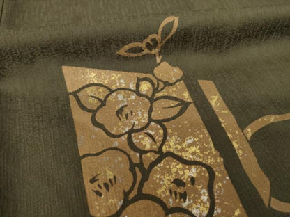 平和屋着物●訪問着　駒刺繍　鶴　金銀彩　正絹　逸品　AABK1920ck