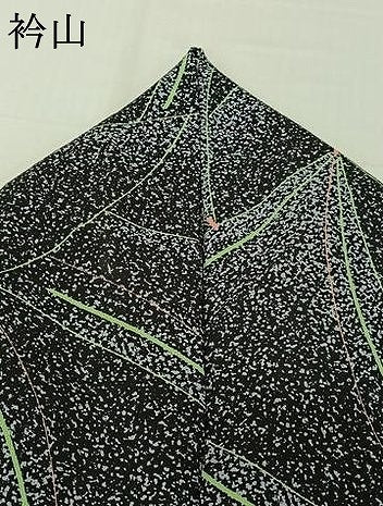 平和屋着物▽小紋　単衣　松　洗える着物　AABK1927jh