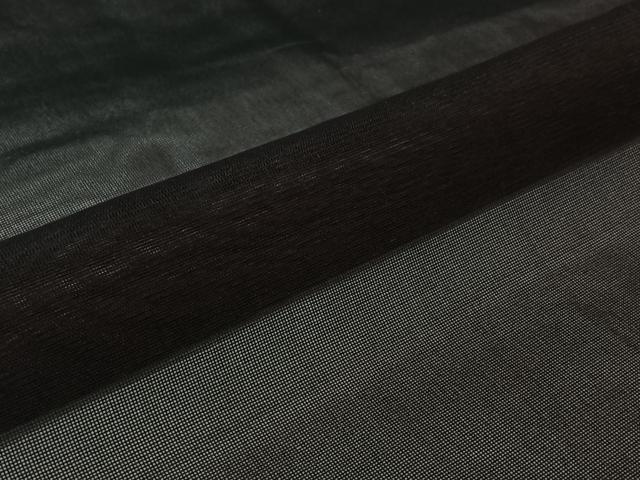 平和屋着物▽羽織　スリーシーズン　春夏秋　塵除け　黒地　正絹　逸品　AABK1946jh
