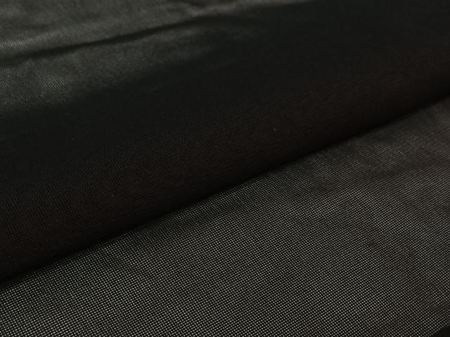 平和屋着物▽羽織　スリーシーズン　春夏秋　塵除け　黒地　正絹　逸品　AABK1946jh