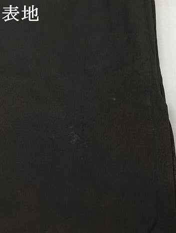 平和屋着物▽羽織　スリーシーズン　春夏秋　塵除け　楓文　黒地　正絹　逸品　AABK1949jh