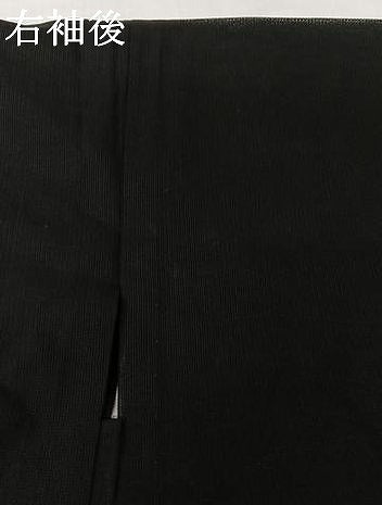 平和屋着物▽羽織　スリーシーズン　春夏秋　塵除け　流水文　黒地　正絹　逸品　AABK1951jh