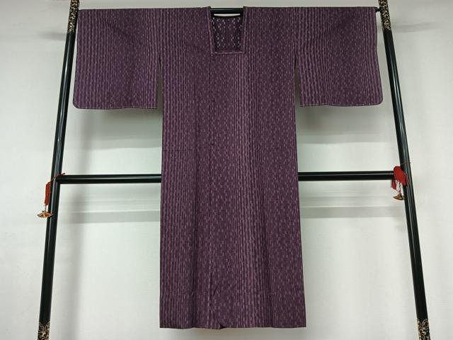 平和屋着物▽京都西陣・想屋謹製　道行コート　スリーシーズン　春夏秋　塵除け　縞　ロング丈　正絹　逸品　未使用　AABK1957jh