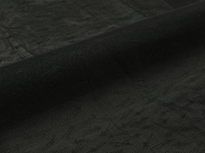 平和屋着物▽羽織　スリーシーズン　春夏秋　塵除け　敷松葉文　黒地　正絹　逸品　AABK1967jh