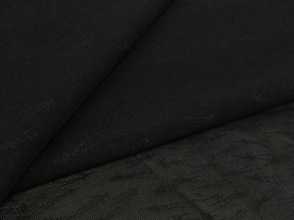 平和屋着物▽羽織　スリーシーズン　春夏秋　塵除け　敷松葉文　黒地　正絹　逸品　AABK1967jh