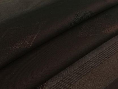 平和屋着物▽羽織　スリーシーズン　春夏秋　塵除け　遠州椿　黒地　正絹　逸品　AABK1975jh