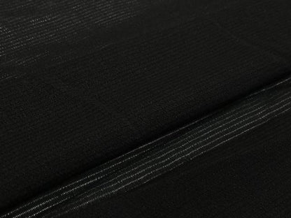 平和屋着物▽羽織　スリーシーズン　春夏秋　塵除け　黒地　正絹　逸品　AABK1976jh