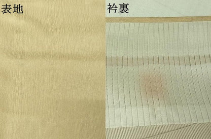 平和屋着物▽訪問着　紗袷　紗×絽　手描き　流水花丸文　銀彩　正絹　逸品　AABK1994jh
