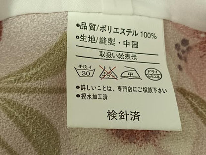 平和屋着物▽小紋　単衣　草花文　洗える着物　AABK2038jh