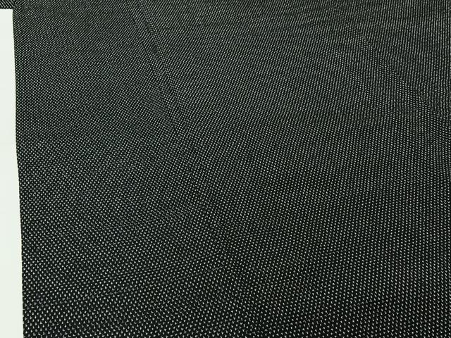 平和屋着物▽本塩沢　単衣　蚊絣　正絹　逸品　AABK2052jh