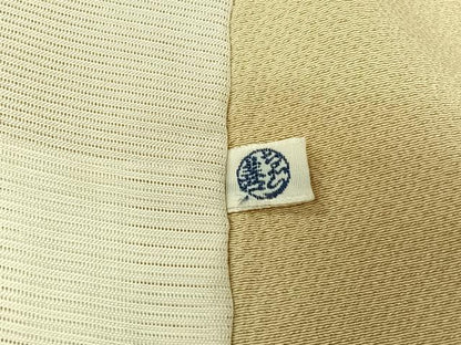 平和屋着物▽訪問着　単衣　手描き　草花文　暈し染め　ゑり善扱い　正絹　逸品　AABK2061jh
