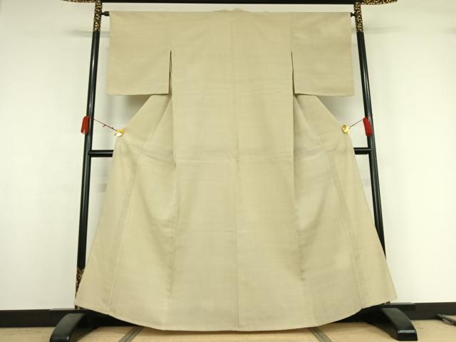 平和屋着物▽本塩沢　単衣　蚊絣　正絹　逸品　AABK2069jh