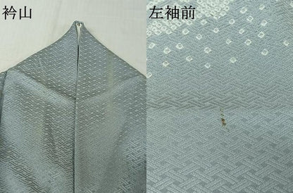 平和屋着物▽訪問着　単衣　風景花籬文　金彩　正絹　逸品　AABK2073jh