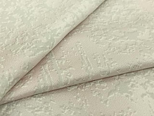 平和屋着物▽上質な小紋　単衣　霞文　正絹　逸品　AABK2078jh