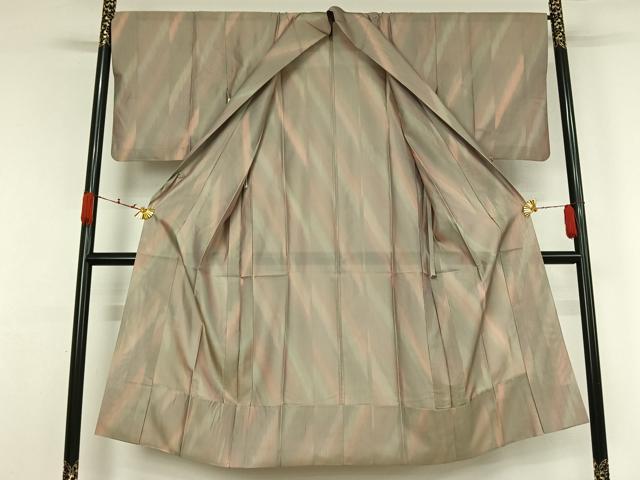 平和屋着物▽道中着　スリーシーズン　春夏秋　塵除け　霞文　ロング丈　正絹　逸品　AABK2086jh